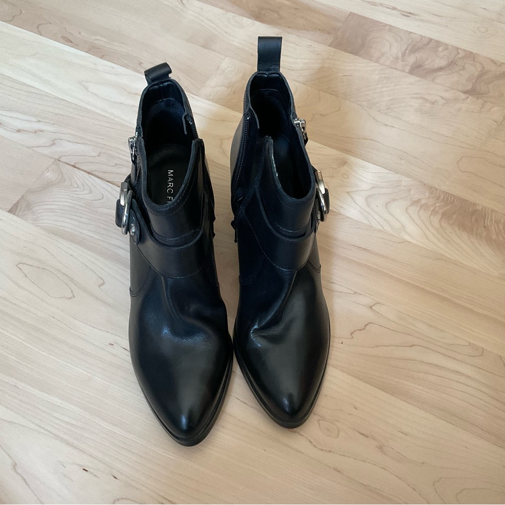 Black ankle boots by Marc Fisher, size 7 1/2
